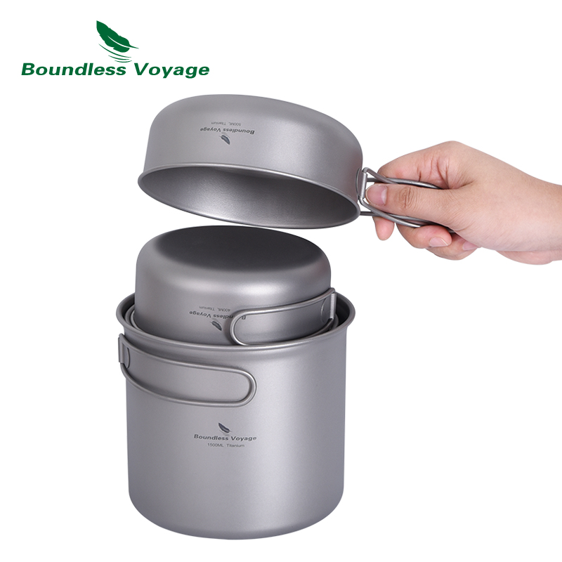 Boundless Voyage Titanium Pot  – Camping Cooking Mess Kit recenzja i cena