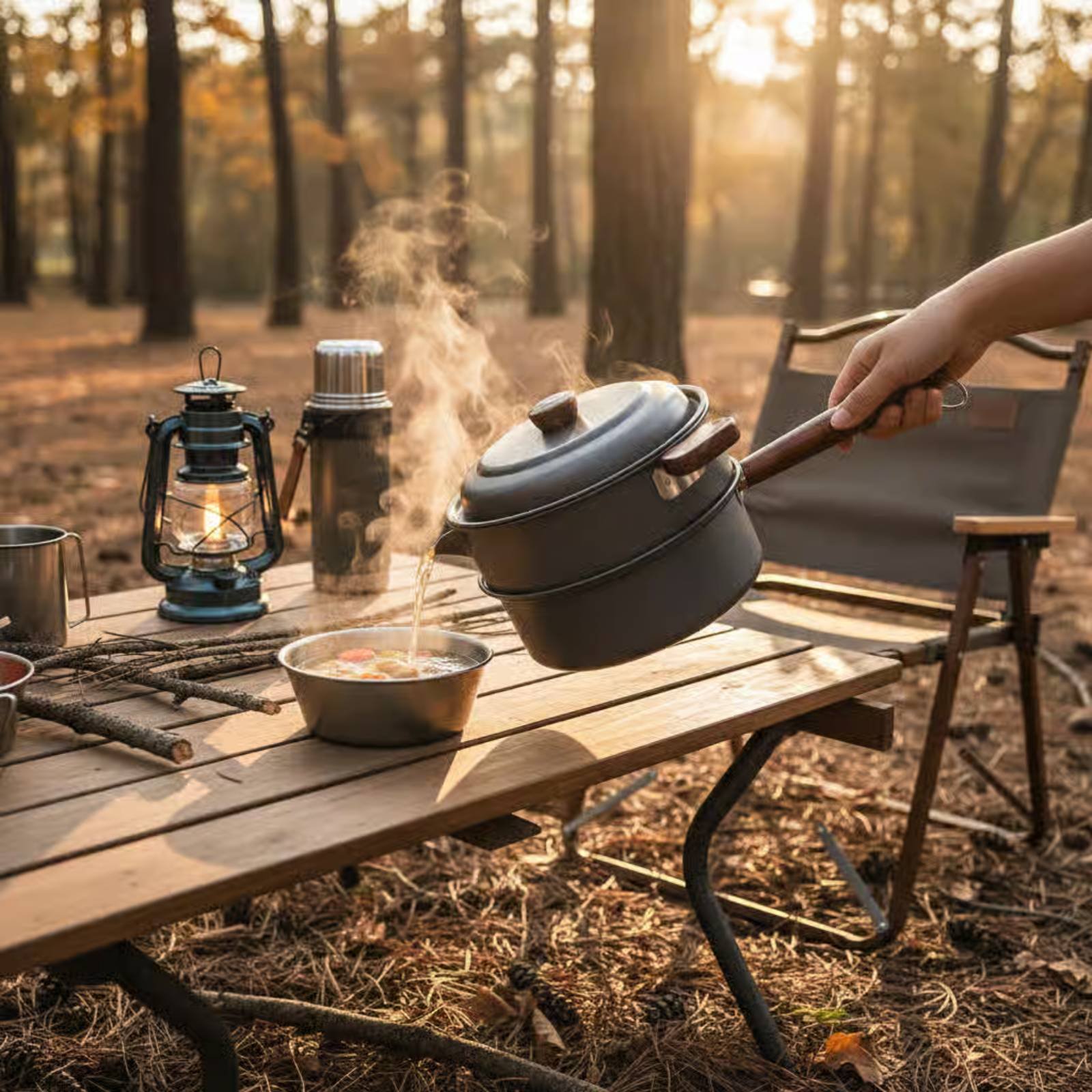 3 L 3L Outdoor Cooking Pot Lig – Nesting Camping Cooking Set recenzja i cena