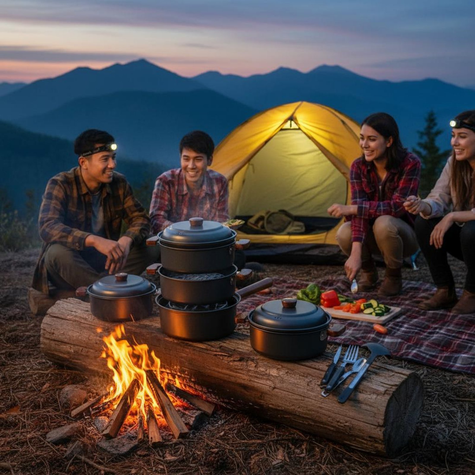 3 L 3L Outdoor Cooking Pot Lig – Nesting Camping Cooking Set recenzja i cena